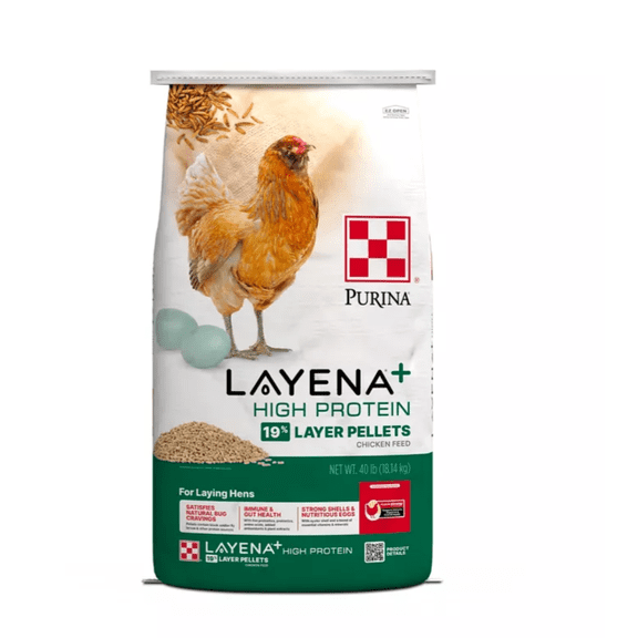 Layena Plus High Protein Layer Pelleted Chicken Feed 40 lb
