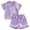 v#6Purple28, variant on Rggeeun Baby Girls Outfit Sets Solid Color Satin Short Sleeve Collar Cardigan Soft Top & Elastic Waist with Tie And Ruffle Hem Shorts for Summer Travel Party Trendy Tracksuit,Purple,4-5 Years
