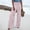 Pink, variant on COSFO Boho Pants for Women Green Palazzo Casual High Elastic Waisted Wide Leg Pants with Pocket Loose Pants