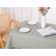 thumbnail image 5 of REGALWOVEN Linen Tablecloth Wrinkle Resistant Washable Table Cover for Party Dinner, Grey 51" x 79", 5 of 5