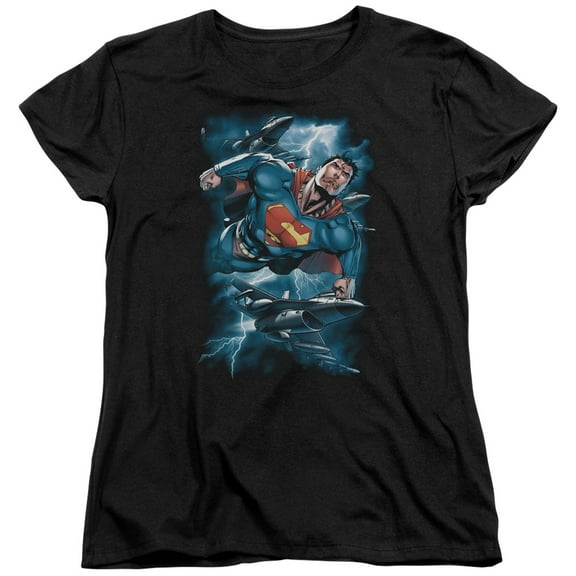 Superman - Stormy Flight - Women's Short Sleeve Shirt - Large