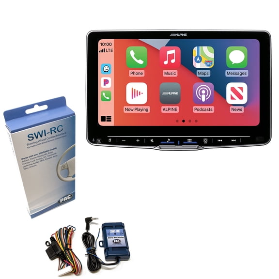 Alpine ILX-F509 Halo9 9" Receiver Compatible with Wireless Android Auto & Apple CarPlay with SWI-RC Steering Wheel Interface