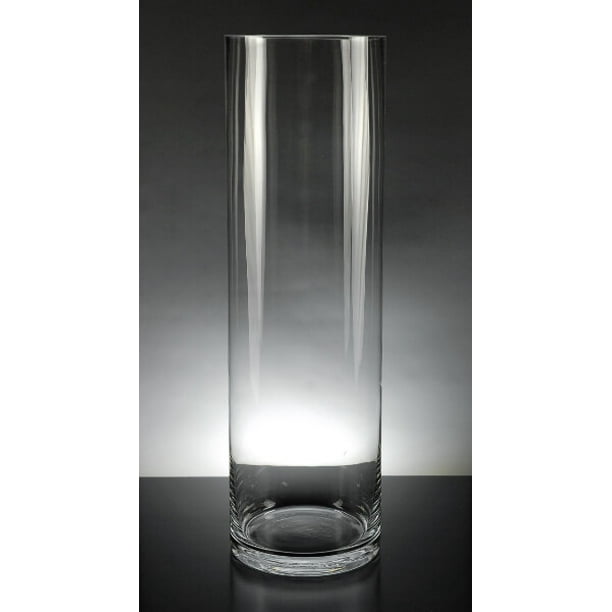 Tall Clear Glass 20 Inch Cylinder Vases 6x20