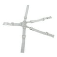 thumbnail image 2 of Correas para silla alta, arnés ajustable de 5 puntos, cinturón de seguridad para bebé con hebilla para cochecito, color gris, 2 of 14