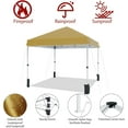 thumbnail image 5 of Historyli Pop Up Canopy Tent,Outdoor Beach Canopy Tent 3 Adjustable Heights for Outdoor Shades with Wheeled Bag,8 Stakes,4 Ropes,Portable Shelter for Parties,Camping,Khaki, 5 of 8