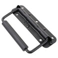 thumbnail image 1 of Iron Toolbox Spring Loaded Folding Handles Heavy Duty Durable Comfortable Grip Black 2pcs, 1 of 8