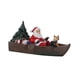 thumbnail image 4 of Escultura de resina de Papá Noel para decoración navideña, regalo de Año Nuevo y fiesta. Remando un bote, 4 of 9