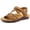 Brown, variant on Pennysue Women's Arch Support Sandals White Woven Orthopedic Walking Sandals 8M