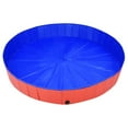 thumbnail image 3 of vidaXL Foldable Dog Swimming Pool Red 200x30 cm PVC, 3 of 5