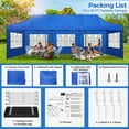 thumbnail image 7 of SANOPY Heavy Duty 10'x 30' Pop up Canopy, Commercial Canopy, Waterproof Outdoor Party Tent, Instant Wedding Canopy with 8 Removable Sidewalls, Carrying Bag, 7 of 7