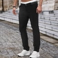 thumbnail image 2 of JLFKNG Mens Relaxed Fit Pants Business Elastic Dress Pants Slim Version Of Fashion British Small Foot Pants No Four Elastic Pants Suitable For Beach, Dates, 2 of 5