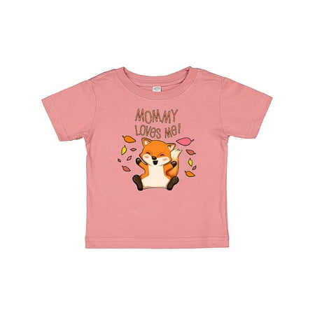 

Inktastic Mommy Loves Me!- cute baby fox Gift Baby Boy or Baby Girl T-Shirt