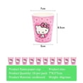 thumbnail image 4 of Suministros para fiestas de niñas con temática de Hello Kitty, vasos de papel, platos, manteles, pancartas para fiestas de cumpleaños infantiles, decoración para bodas, globos, 4 of 5