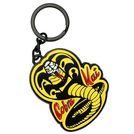 Cobra Kai Classic Logo Enamel Fill Black Metal Keychain