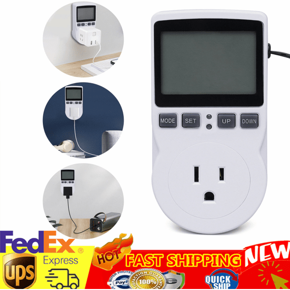 Digital Thermostat Outlet Plug Temperature Controller Socket