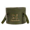 thumbnail image 1 of Collapsible Bucket Foot Bath Bucket Water Container Collapsible Sink for Outdoor 20L Green, 1 of 8