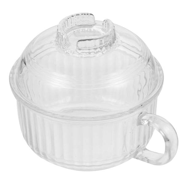 Cuenco de sopa para el hogar, cuenco de vapor para fideos, uso diario, cuenco para guisado de cocina, suministros para el hogar con tapa