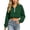 Green-shirts, variant on Women Crop Sweatshirts Half Zip Collared Elastic Hem Fall Long Sleeve Blouses Hoodies Pullover Winter Fall Fashion Tops XXL