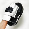 thumbnail image 3 of Boxing Strike Curved Thai Pad MMA Focus Mitts Muay Thai Pads Black White, 3 of 8
