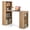 Natural, variant on 48 Inch Computer Desk with 4-Tier Bookcase, Home Office Writing Desk with Side Shelves, CPU Storage Shelf, 48" x 20" Desktop, Engineered Wood Workstation for Bedroom Office Dorm Black