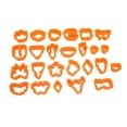 thumbnail image 4 of 25Pcs Clay Earring Cutters Food Grade Plastic Assorted Styles Thick Edge Polymer Clay Cutters Set for DIY Handicraft Orange, 4 of 8