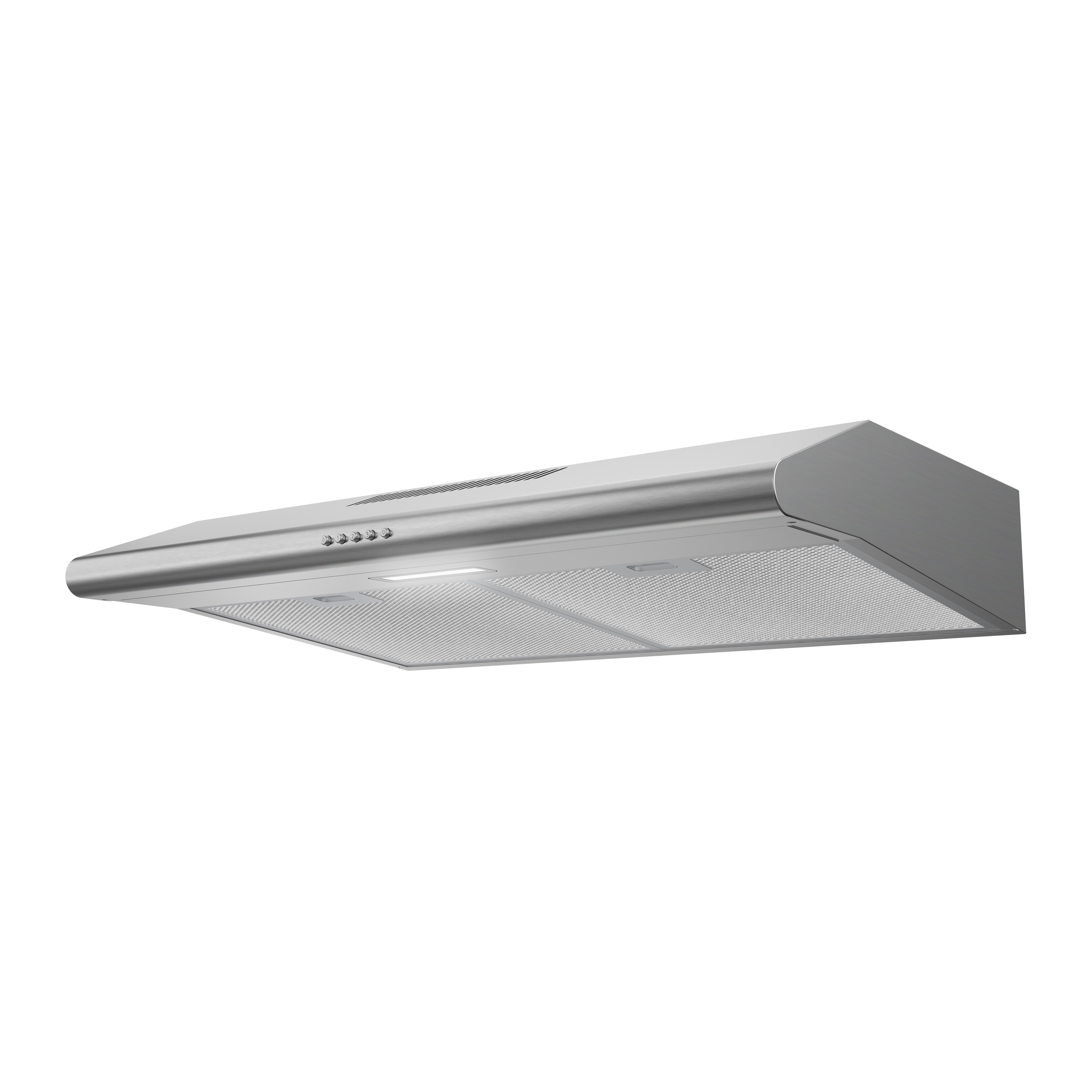 Streamline 30 in. Stornara Convertible Undermount 80 CFM Range Hood in Brushed Stainless Steel with Mesh Filters, Push Button Control, LED Light