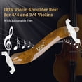 thumbnail image 3 of Appui-épaule, Repose-Pieds Épais 4/4 et Convient à Différents Cou Violon Repose-Pieds Épais Coussinet Convient et 3/4 avec Coussinet Convient Différent avec Pieds Ajustables 4/4 et 3/4 Pieds Réglables Iuppa Épais, 3 of 7