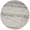 thumbnail image 2 of SAFAVIEH Adirondack Gorgi Geometric Faded Area Rug, Silver/Ivory, 6' x 6' Round, 2 of 6