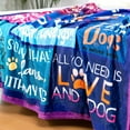 thumbnail image 6 of Dog Lover Blanket Dog Mom Gifts for Women 50x60 Just a Girl Who Loves Dogs Soft Throw Blanket Christmas Birthday Gifts for Dog Owners Dog Girls, 6 of 6