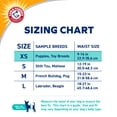 thumbnail image 6 of Arm & Hammer Male Dog Wraps, X-Small 12ct | Super Absorbent with Baking Soda for Odor Control, 6 of 12