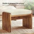 thumbnail image 4 of Entryway Bench with Removable Cushion, Upholstered Shoe Bench, 4 of 7