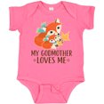 thumbnail image 3 of Inktastic Godmother Loves Me Woodland Fox Boys or Girls Baby Bodysuit, 3 of 5