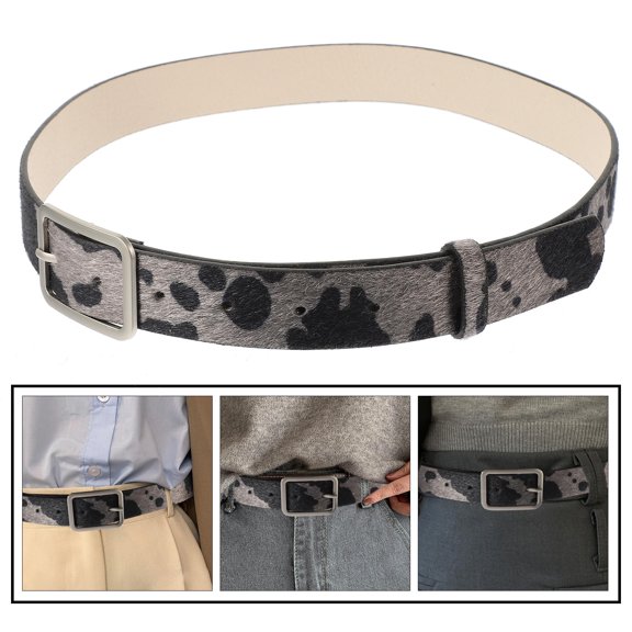 HONMEET 1Set Women Cowgirl Belt Pu Leather Adjustable Durable 39.30x1.14x0.47in