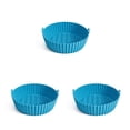 thumbnail image 2 of Cateissary Cesta de freidora de aire Cocina de silicona Reutilizable Resistente al calor Olla para hornear Bandeja de freír de doble cara Type5 NO5, 2 of 6