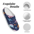 thumbnail image 5 of Lsque Dinosaur Pattern Womens Comfort Cotton on Scuff With Memory Foam and Anti-skid Sole Slipper-39/40, 5 of 7