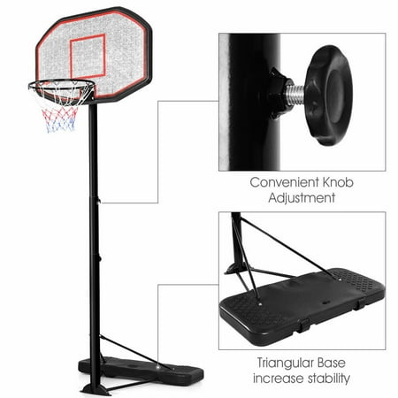 Costway Panier De Basket Ball Porrtable Systeme Portable De Panier De Basket Ball Et Support Reglable En Hauteur 2 2 M 3 05 M Avec Panneau Walmart Canada Costway Panier De Basket Ball Porrtable Systeme Portable De Panier De Basket Ball Et Support Reglable En Hauteur 2 2 M 3 05 M Avec Panneau Walmart Canada