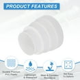 thumbnail image 3 of Uxcell 3" to 5" Duct Reducer Increaser Adapter, Plastic Ducting Connector White, 3 of 6