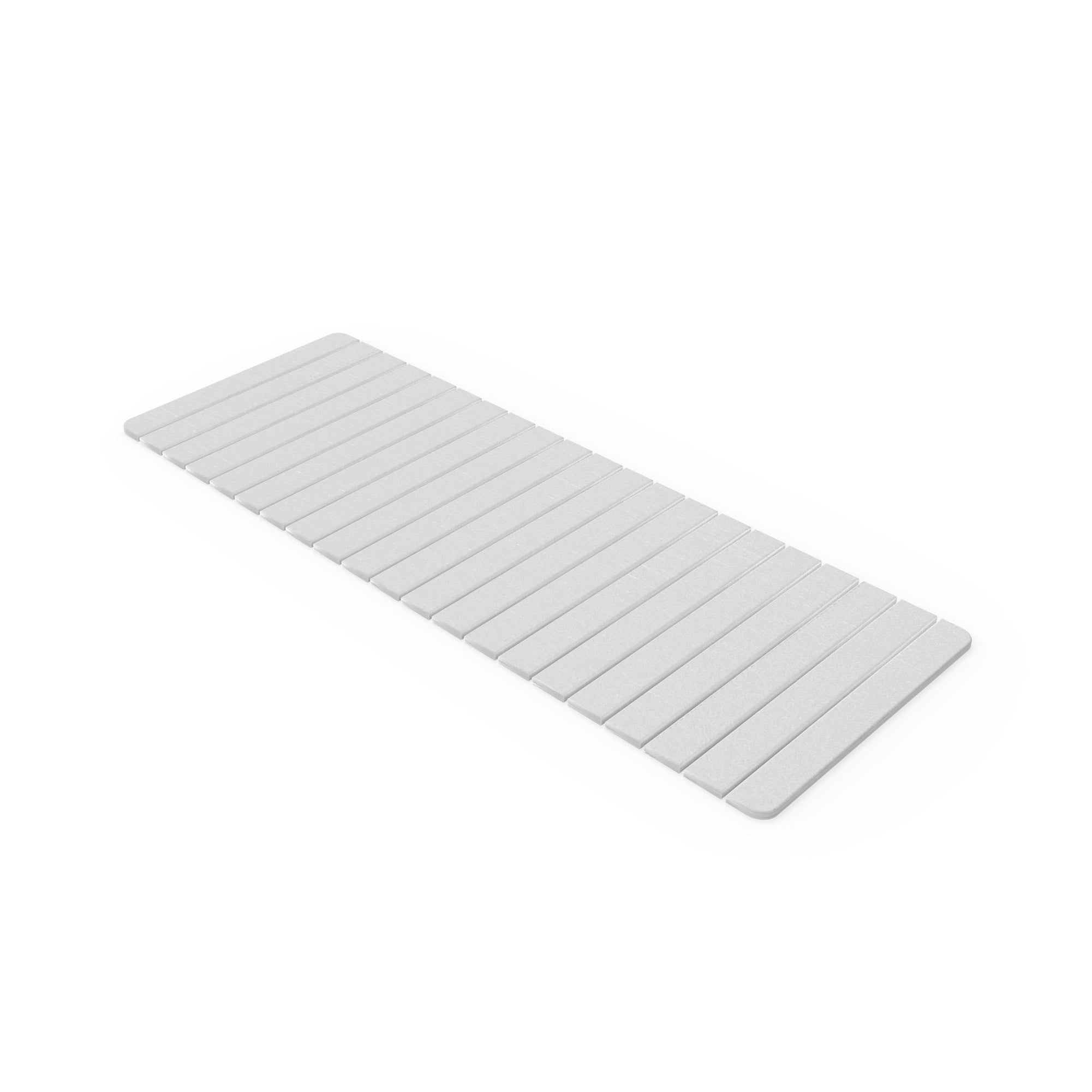 Modern 58x21" Diatomite Stone Extra Large Bathroom Mat in Natural White