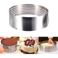 thumbnail image 1 of Meichu Cortador de pasteles multicapa ajustable, cortador de pasteles de 7 capas, nivelador de cortador de pasteles de acero inoxidable de 6-8 pulgadas, 1 of 5