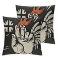 thumbnail image 2 of Acheng Chicken Pillow Cover  2 pcs,Chicken Lover Gift,Chicken Gifts for Chicken Lovers,Chicken Lover Gifts for Women,Guess What Chicken Pillow White, 2 of 6