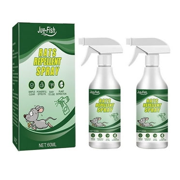 2x Mouse Repellent Peppermint Oil Spray Plant-based Formula Rodent Repellent 60ml -