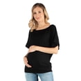 thumbnail image 6 of Maternity Wide Boat Neck Dolman Sleeve Top, 6 of 8