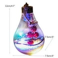 thumbnail image 4 of Clearance Sales Bigersell Funny Christmas Ornaments New LED Decoration Transparent Christmas Ball Festival Pendant Gift Hollow Ball B, 4 of 5