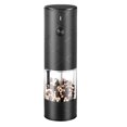 thumbnail image 2 of YAOMOBB Moulin à Poivre Automatique Électrique Clair Visible LED Réglable à Main Rechargeable USB Sans Fil, 2 of 6