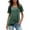 Z1001 Green, variant on Landzoo Women'S T Shirt Solid Color Short Sleeve Crew Neck Shirt Summer Cozy Soft Women Tees Size L Black