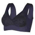 thumbnail image 3 of DPTALR Women Yoga Sports Front Closure Extra-Elastic Breathable Lace Trim Bra Underwear, 3 of 6