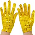 thumbnail image 6 of Fashion Belly Iatin Dancing Gothic Punk Club Handwear Performance Mittens Dancing Gloves Shining Sequins Gloves ROSE RED, 6 of 8