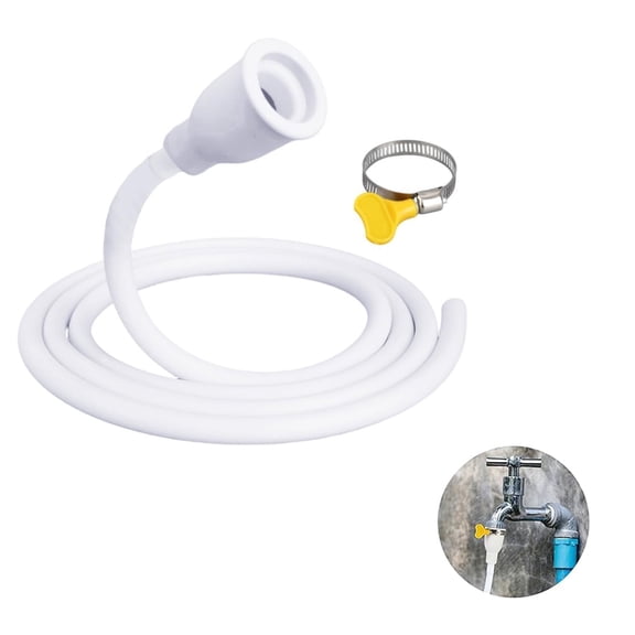 9.84FT Faucet Hose Adapter for Sink, Extra Long Hose and Faucet Connector with Hose Clamp, Water Transfer Accessory for Indoor & Outdoor Garden Bucket Cleaning