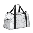 thumbnail image 2 of Fotbe Cute Shark Bolsa de Viaje con Estampado, Bolsa de Fin de Semana para Mujer con Compartimento para Zapatos, Bolsa de Gimnasio con Bolsillo Húmedo, 2 of 7