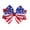 A, variant on huayou Independence Day American Flag Hair Bow Clip with Red White Blue, 250th anniversary Day Party Hair Decoration, for Outdoor Indoor Everyday Use